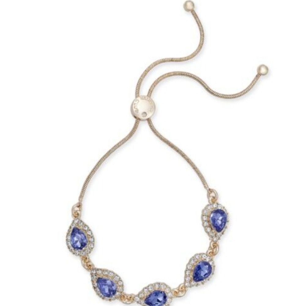 Charter Club Crystal & Stone Slider Bracelets